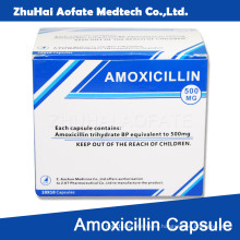 Caja de Cápsula de Amoxicilina